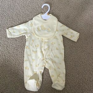 Newborn Onesie Set With Bib NWT